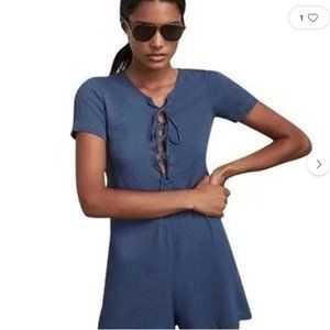 Reformation lace up romper